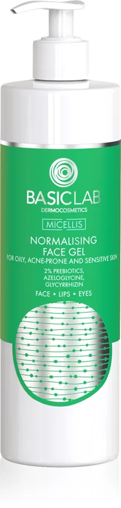 BasicLab Dermocosmetics Micellis Normaliserende gelrens Til fedtet hud med tendens til akne 300 ml