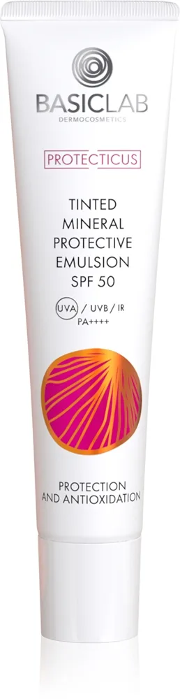 BasicLab Dermocosmetics Protecticus Beskyttelsesemulsion til sensitiv hud med tendens til at rødme SPF 50+ 40 ml