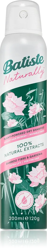 Batiste Naturally Bamboo Fibre & Gardenia Dry Shampoo Fine Hair 200 ml