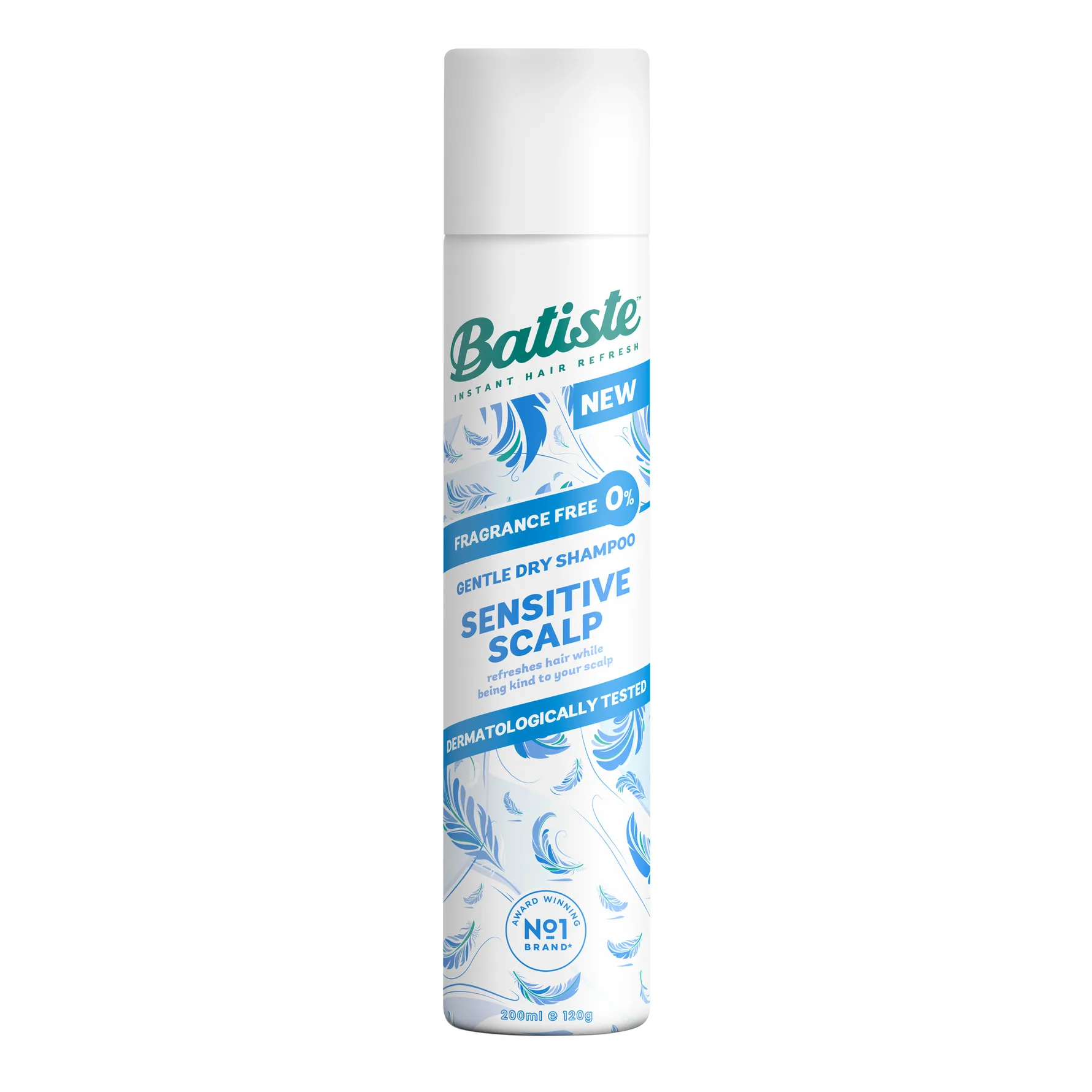 Batiste Sensitive kuivashampoo herkälle hiuspohjalle 200 ml