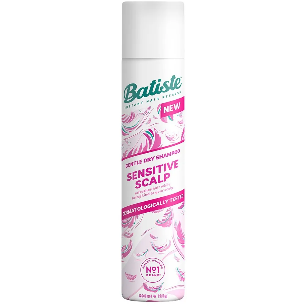 Batiste Sensitive kuivashampoo herkälle hiuspohjalle 200 ml