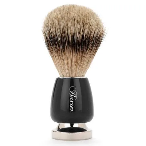 Baxter of California Black Silver Tip Shaving Brush (Silvertip Badger)