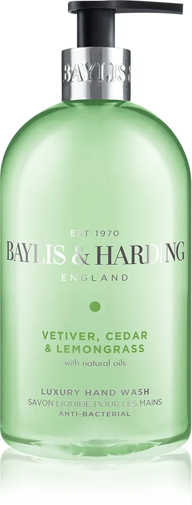 Baylis & Harding Vetiver, Cedar & Lemongrass Anti-Bacterial Håndsæbe 500 ml
