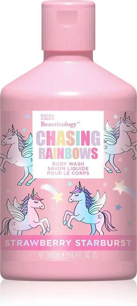 Baylis & Harding Beauticology Unicorn Brusegel dufte Strawberry Starburst 500 ml