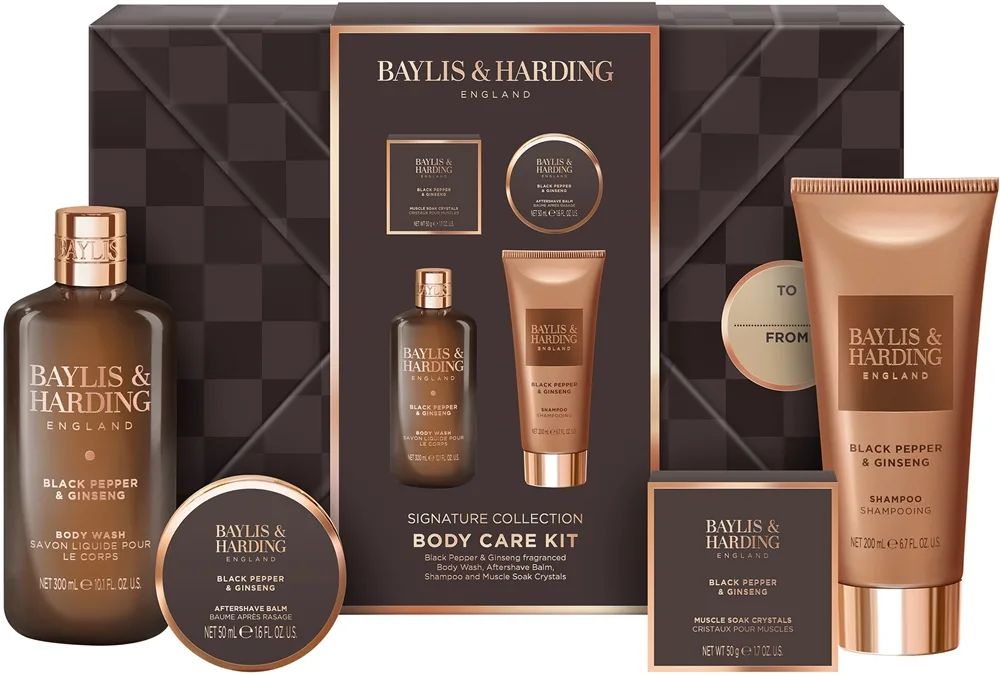 Baylis & Harding Black Pepper & Ginseng Gavesæt til badet