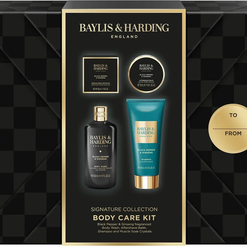 Baylis & Harding Black Pepper & Ginseng lahjasetti suihkuun