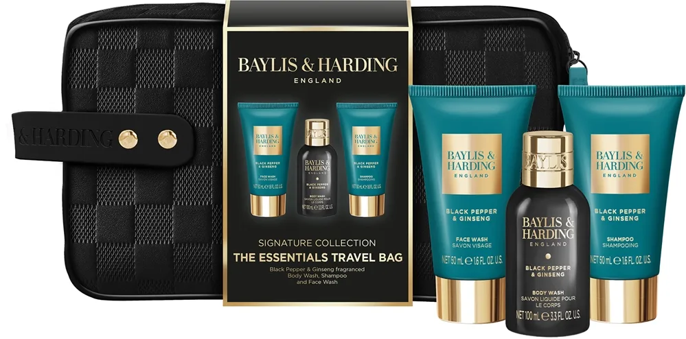 Baylis & Harding Black Pepper & Ginseng lahjasetti matkoille