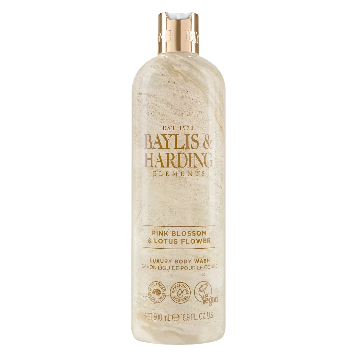 Baylis & Harding Elements Pink Blossom & Lotus Flower Lyxig duschkräm 500 ml