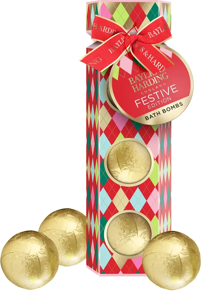 Baylis & Harding Festive Edition Luxury Bath Bomb Bath Bomb i en presentförpackning