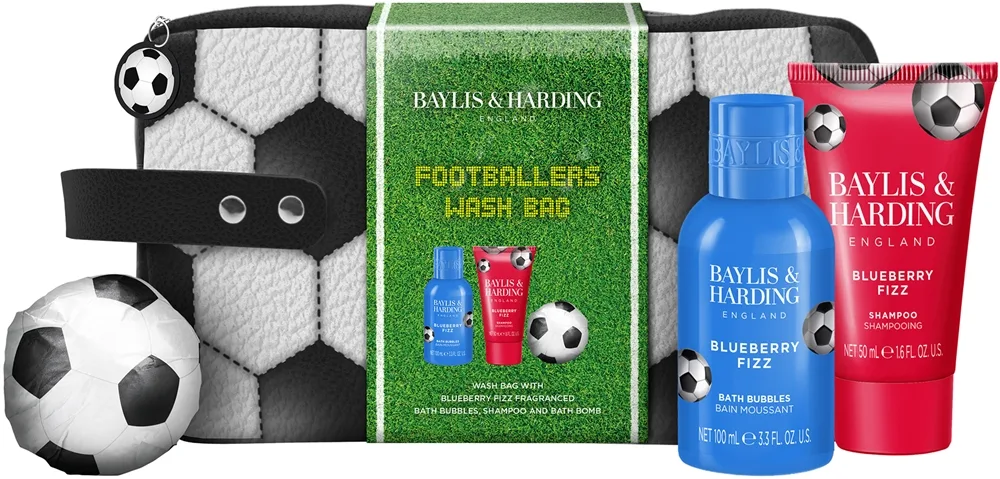 Baylis & Harding Football Stars Wash lahjasetti matkoille lapsille