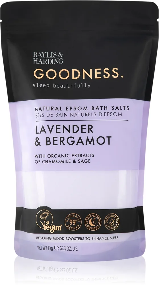 Baylis & Harding Goodness Sleep Beautifully kylpysuola sisältää laventelia 1 kg
