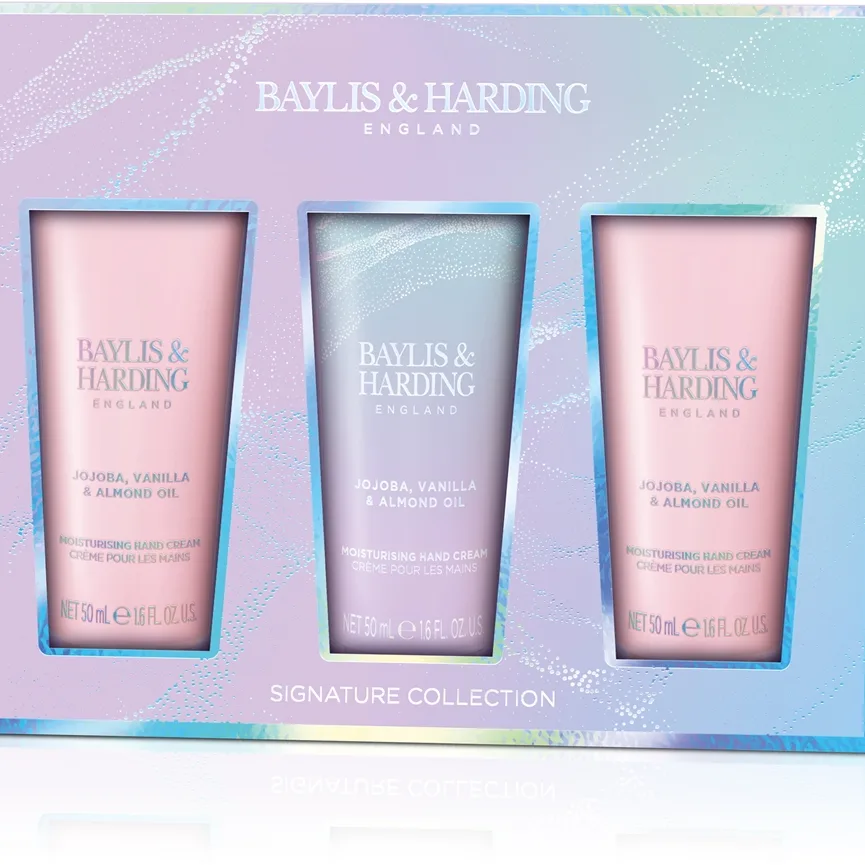 Baylis & Harding Jojoba, Vanilla & Almond Oil Presentförpackning för händer med mandelolja