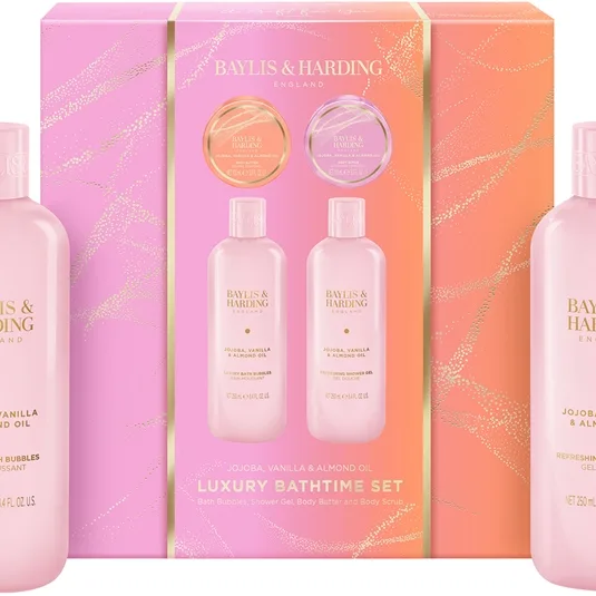 Baylis & Harding Jojoba, Vanilla & Almond Oil Presentförpackning för kropp