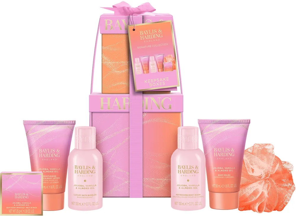 Baylis & Harding Jojoba, Vanilla & Almond Oil Presentförpackning för kropp med mandelolja