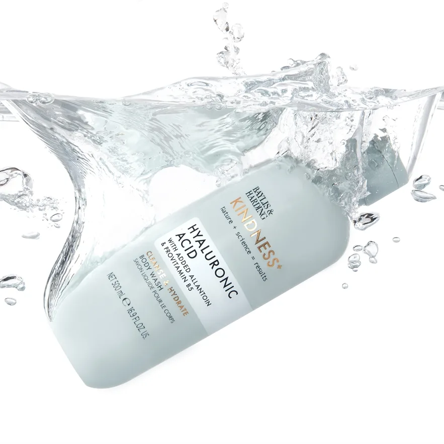 Baylis & Harding Kindness+ Hyaluronic Acid Fuktgivande duschgel doft Pear & Neroli 500 ml