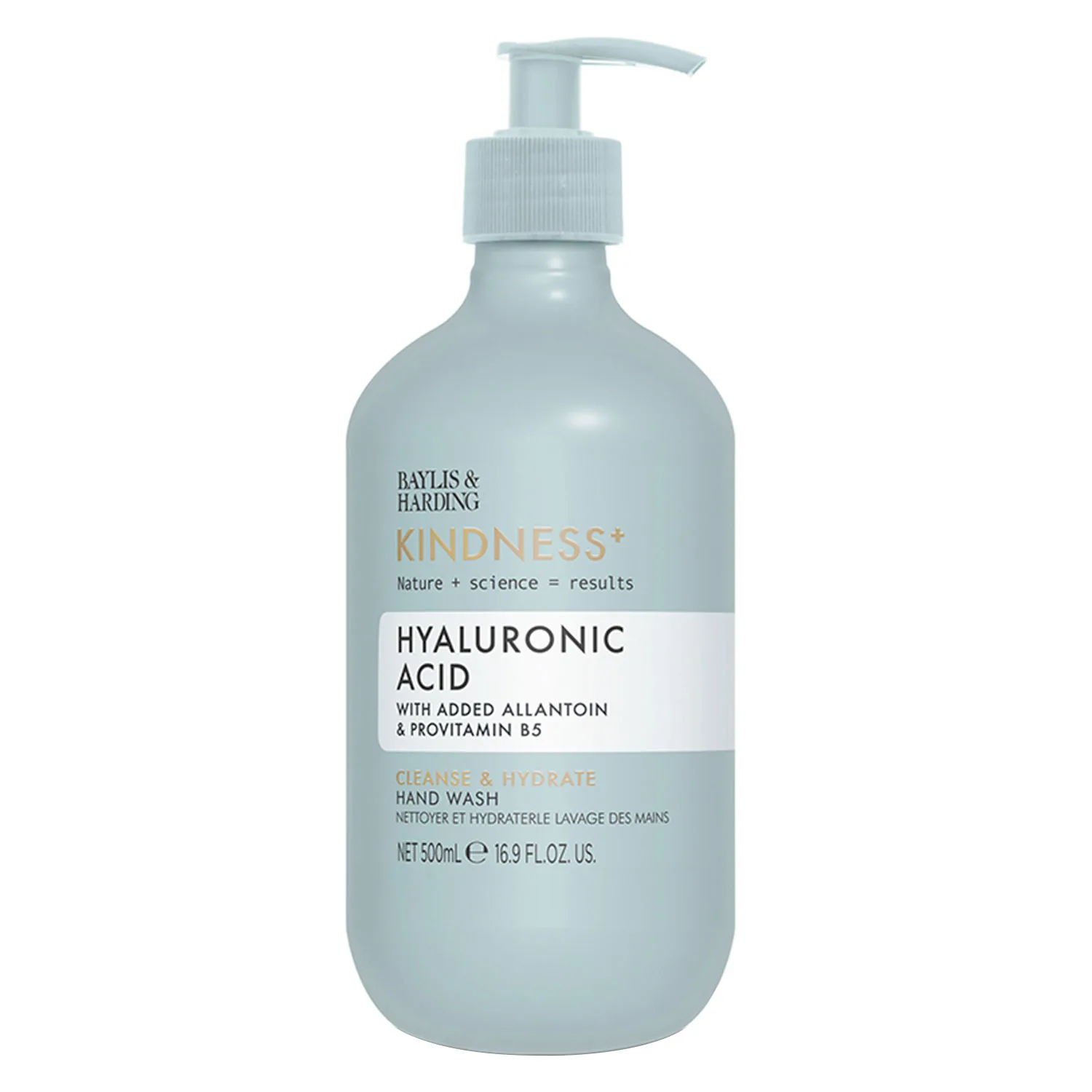 Baylis & Harding Kindness+ Hyaluronic Acid Handtvål med återfuktande effekt doft Pear & Neroli 500 ml