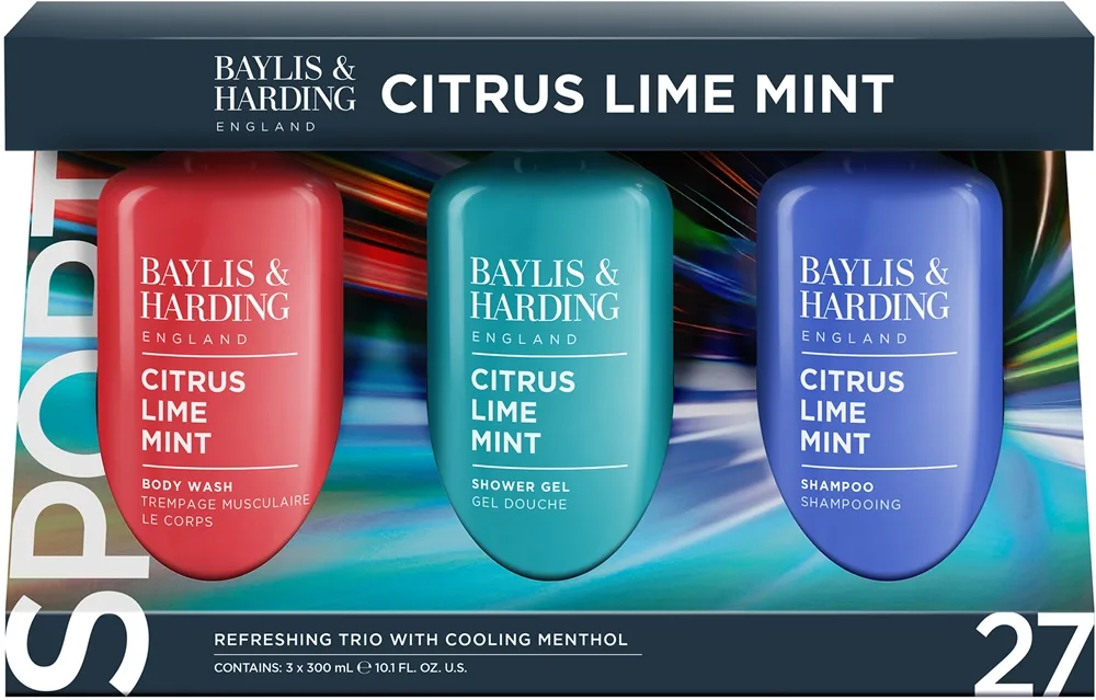 Baylis & Harding Men's Citrus Lime & Mint lahjasetti vartalolle ja kasvoille