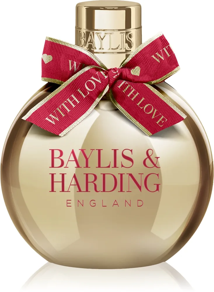 Baylis & Harding Midnight Cherry Badskum i en presentförpackning