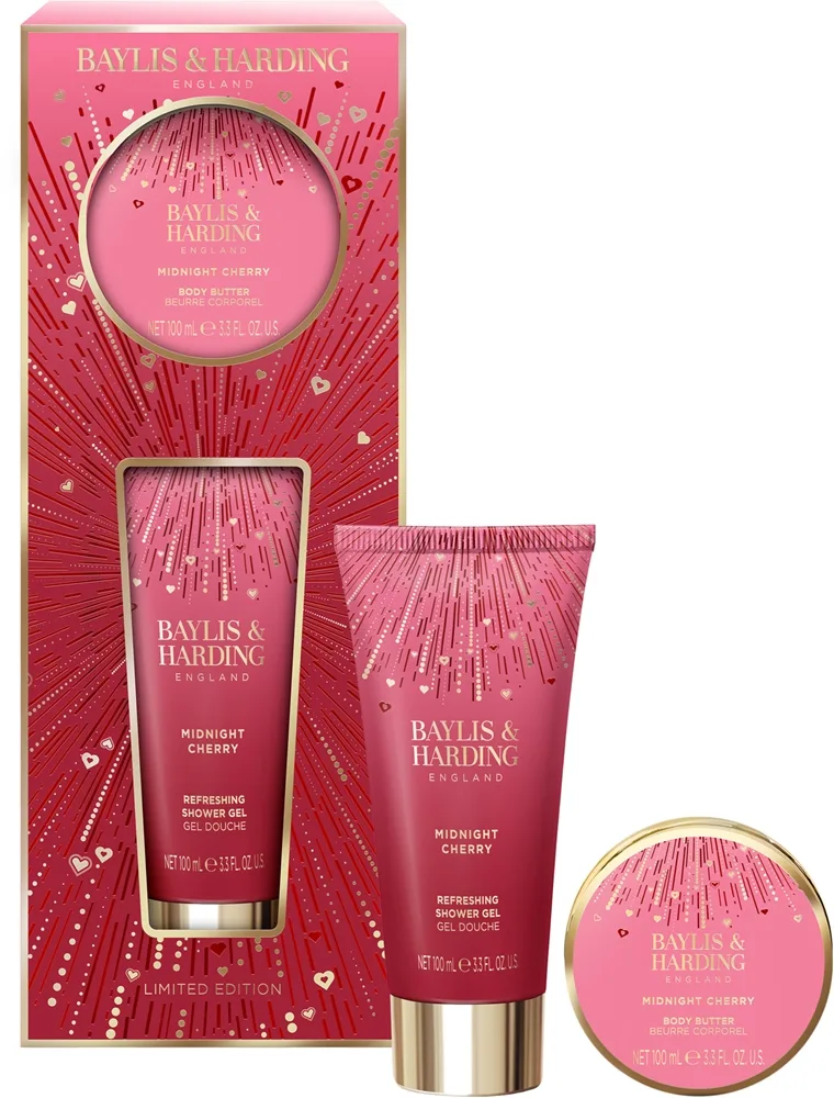Baylis & Harding Midnight Cherry Presentförpackning för kropp