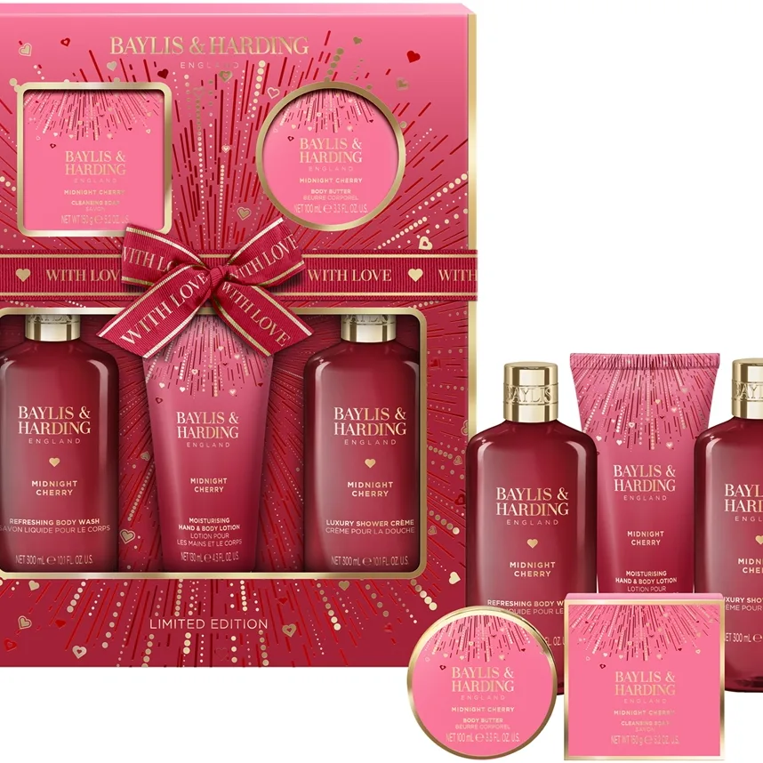 Baylis & Harding Midnight Cherry Presentförpackning för kropp
