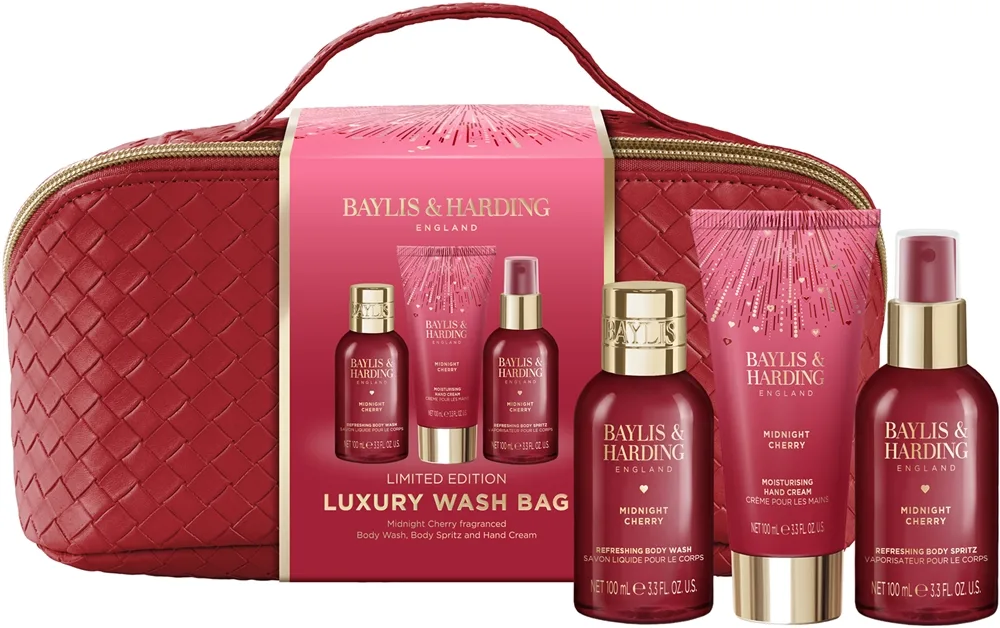 Baylis & Harding Midnight Cherry Presentförpackning kosmetik bag