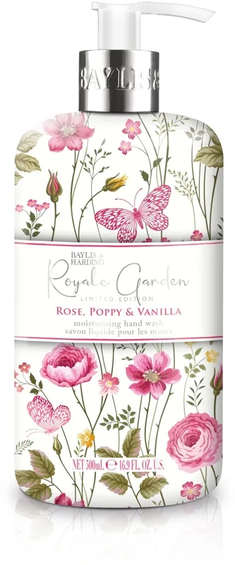 Baylis & Harding Royale Garden Rose, Poppy & Vanilla Håndsæbe 500 ml