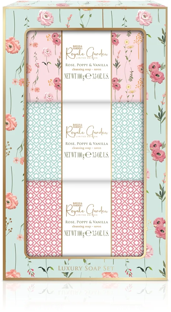 Baylis & Harding Royale Garden Rose, Poppy & Vanilla Presentförpackning för händer