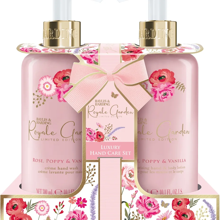 Baylis & Harding Royale Garden Rose, Poppy & Vanilla Gavesæt til hænder