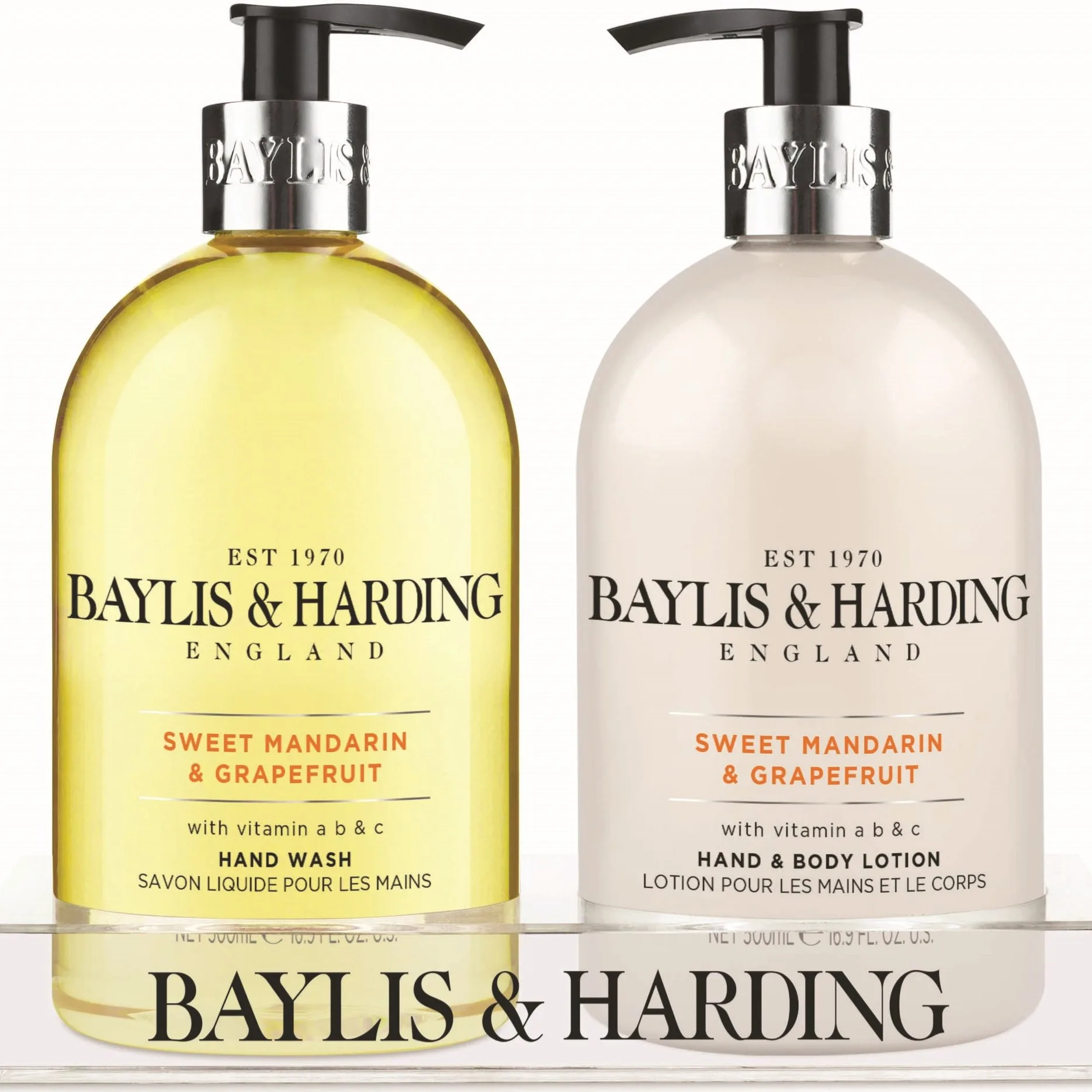 Baylis & Harding Signature Sweet Mandarin & Grapefruit 2 Bottle Set 1000 ml