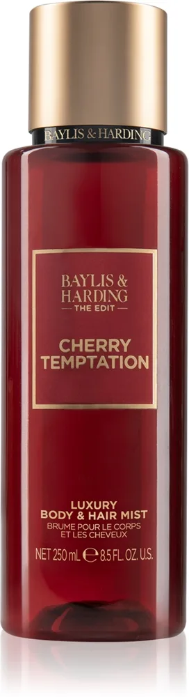 Baylis & Harding The Edit Cherry Temptation hajustettu vartalosuihke Cherry, Jasmin & Sandalwood 250 ml