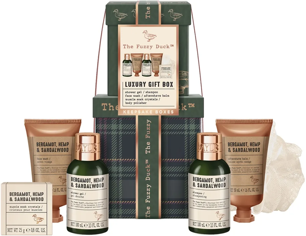 Baylis & Harding The Fuzzy Duck Bergamot, Hemp & Sandalwood Gavesæt til krop til mænd