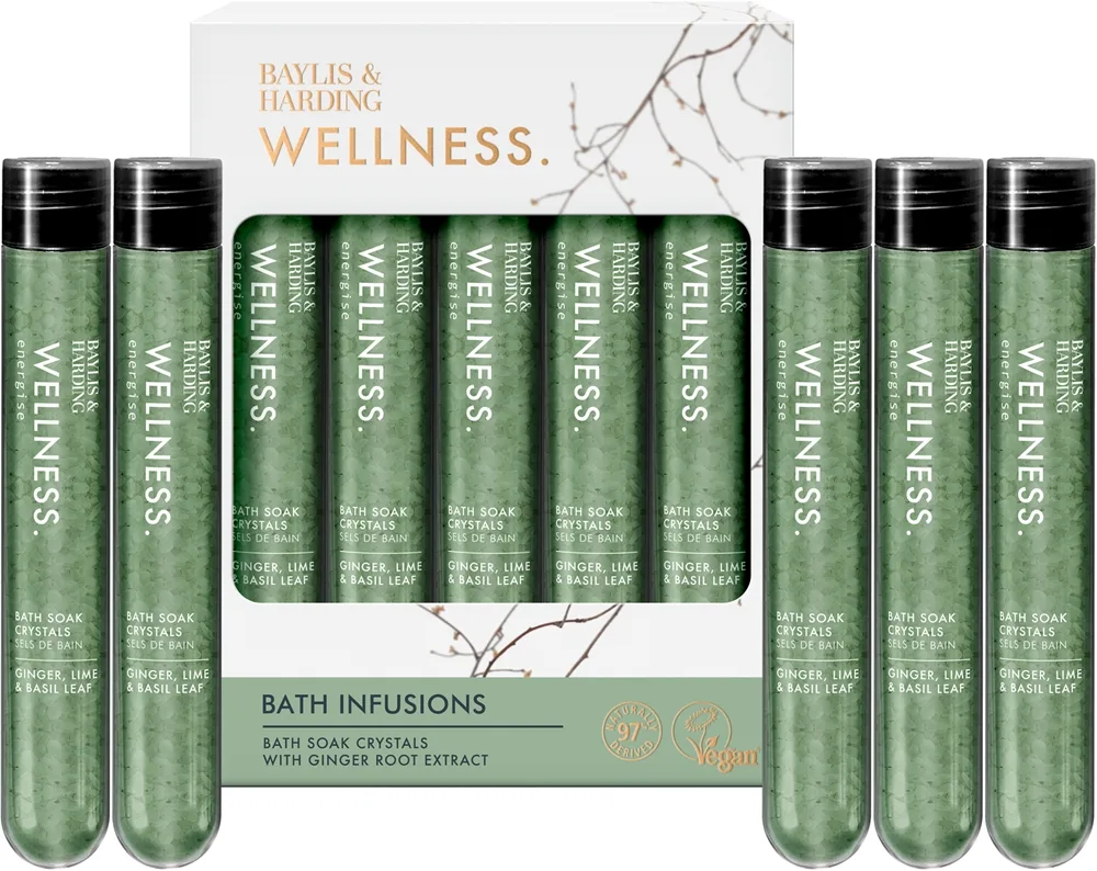 Baylis & Harding Wellness. Energise lahjasetti ammeeseen Ginger, Lime & Basil Leaf