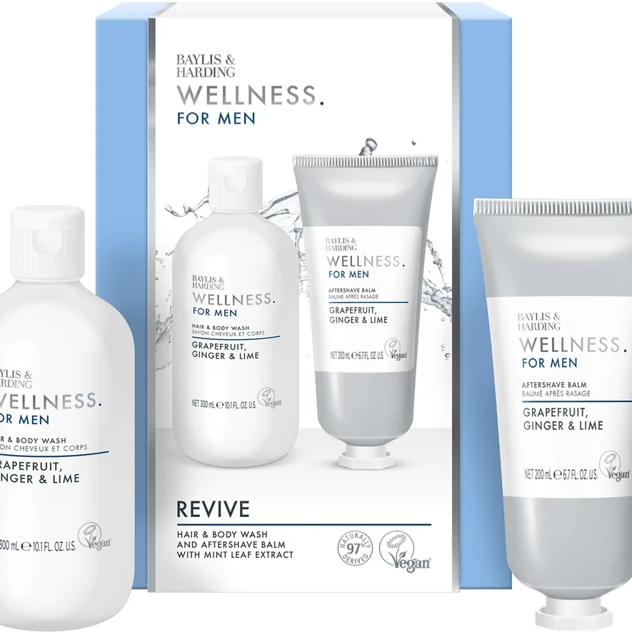 Baylis & Harding Wellness. For Men. Revive Presentförpackning för män doft Grapefruit, Ginger & Lime