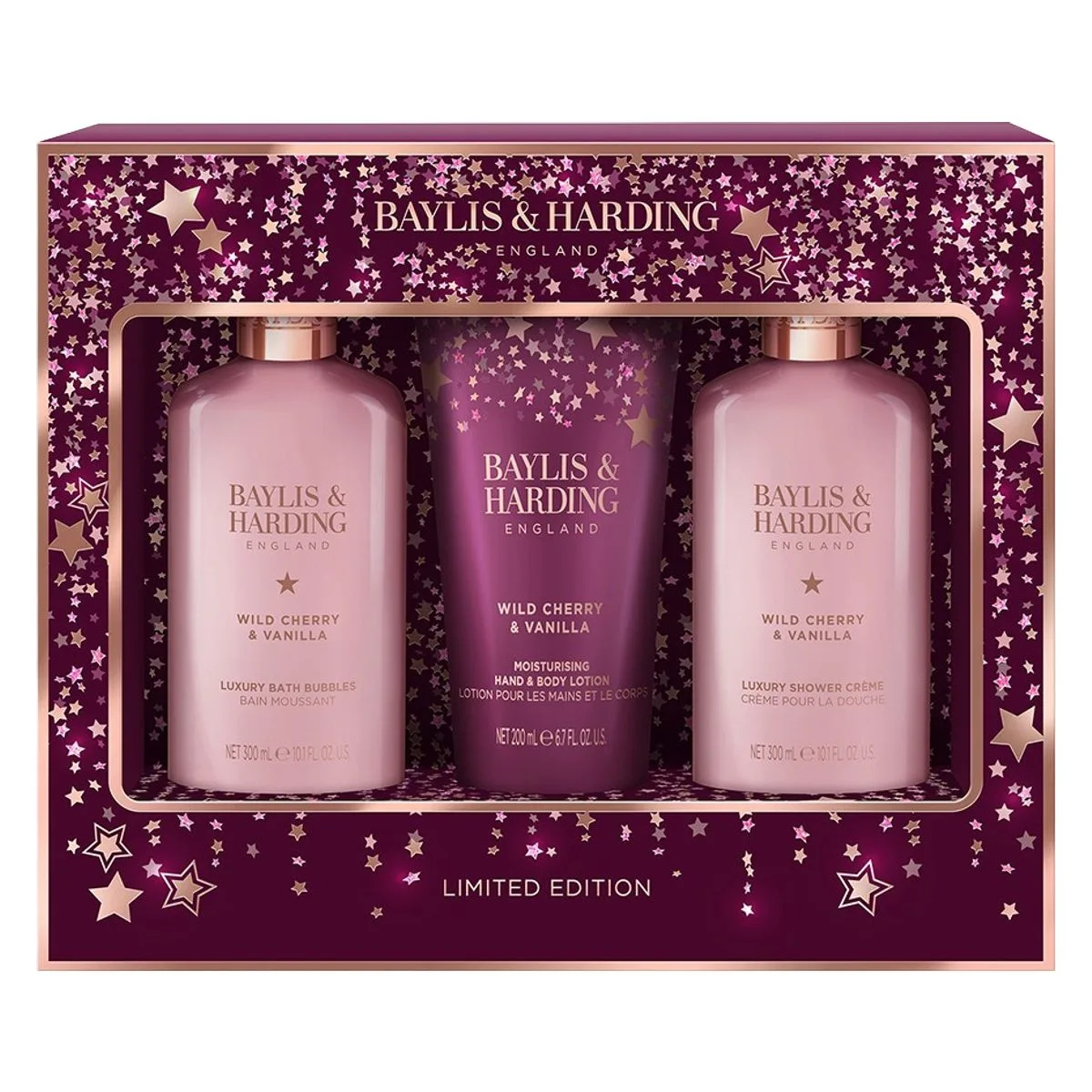 Baylis & Harding Wild Cherry & Vanilla lahjasetti kylpyyn