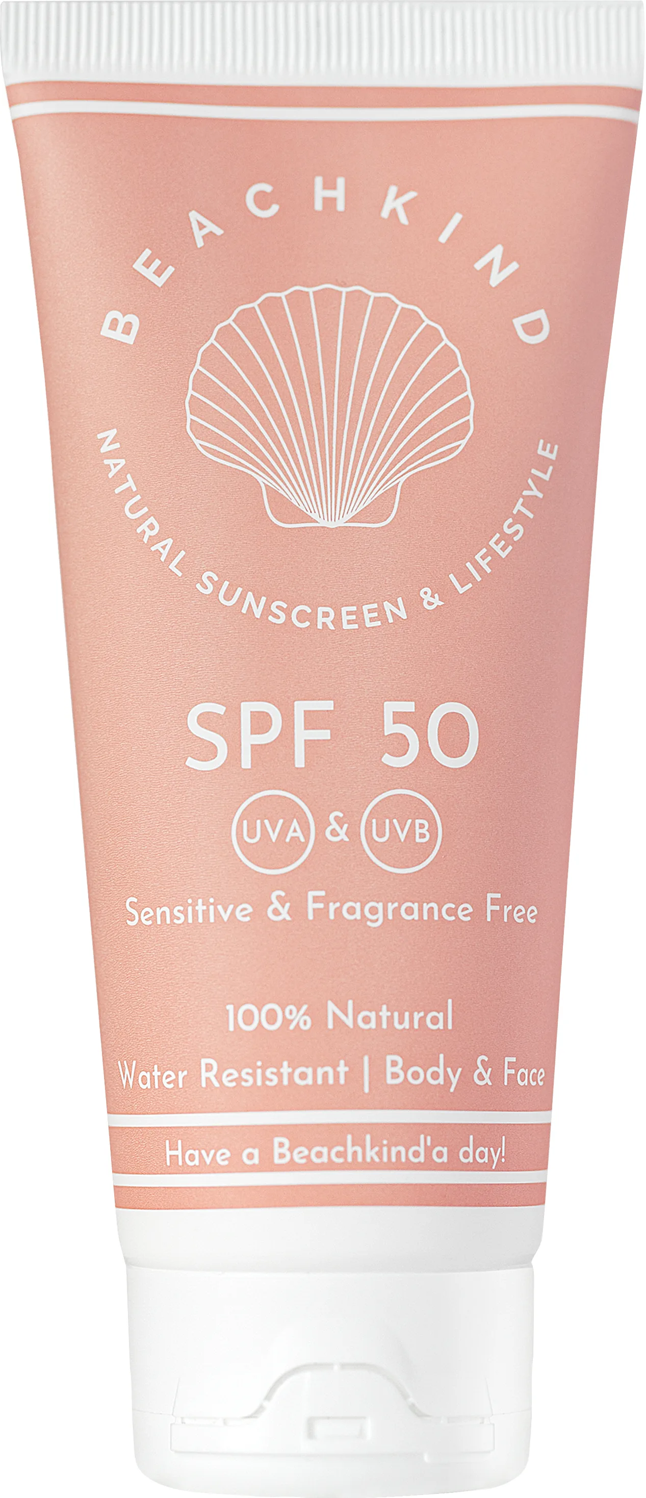 Beachkind Natural sunscreen sensitive fragrance free SPF50 100 ml