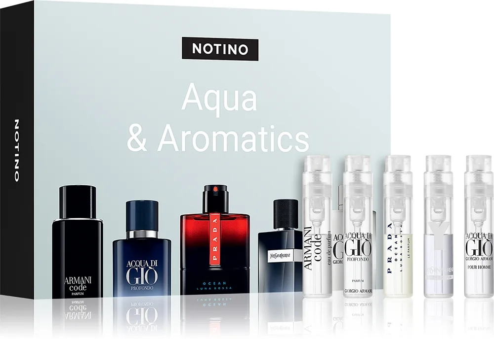 Beauty Discovery Box Notino Aqua & Aromatics setti miehille