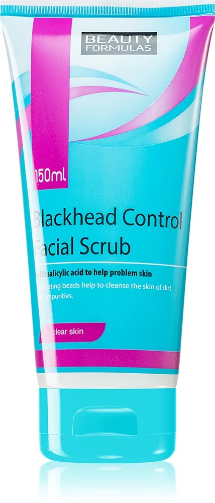 Beauty Formulas Clear Skin Blackhead Control Rengöringspeeling Mot pormaskar 150 ml