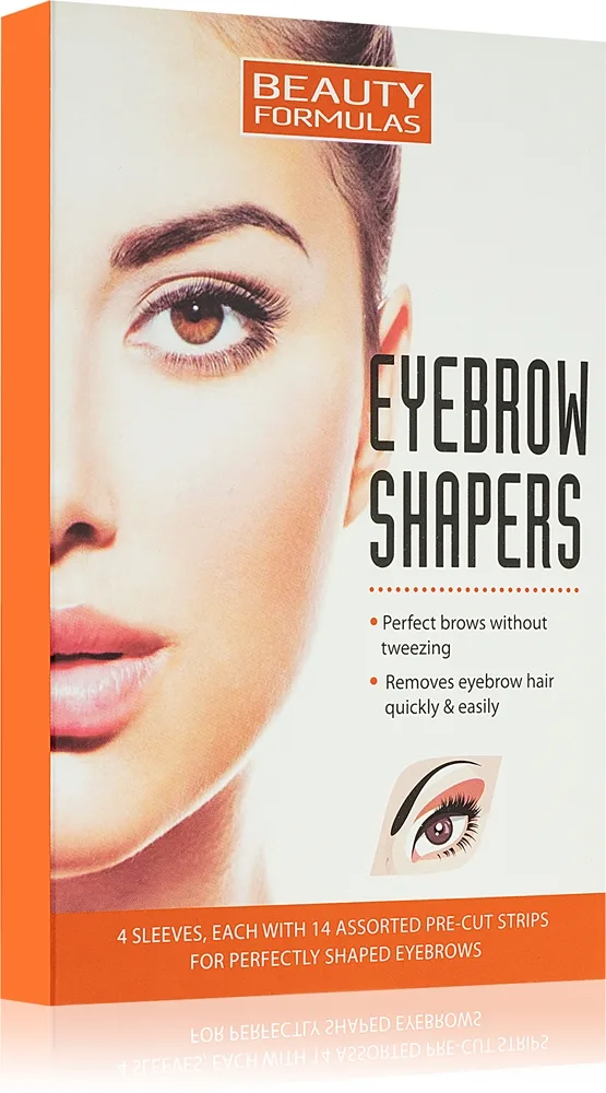 Beauty Formulas Eyebrow Shapers vaxremsor för ögonbryn 4 st.