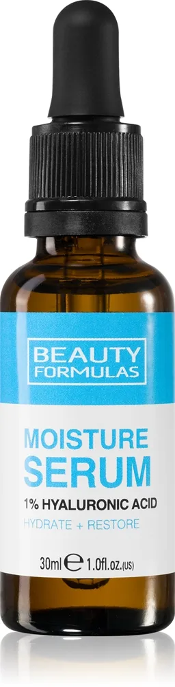 Beauty Formulas Moisture 1% Hyaluronic Acid Intensiv fugtgivende serum 30 ml
