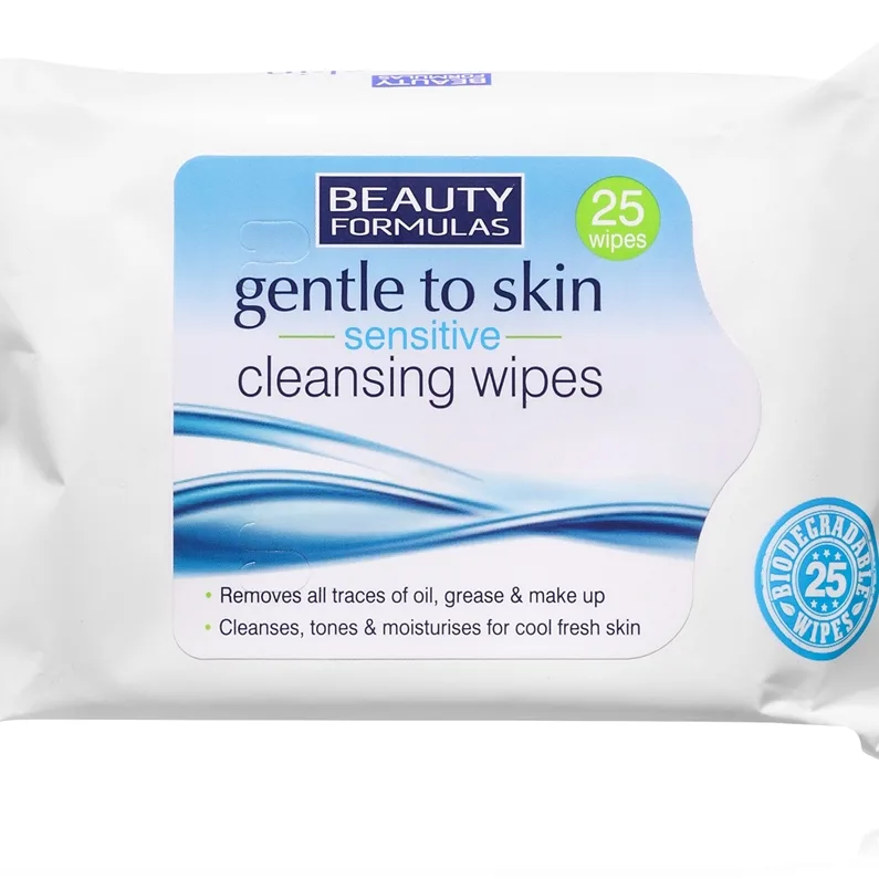 Beauty Formulas Sensitive Våta rengöringsservetter för känslig hud 25 st.