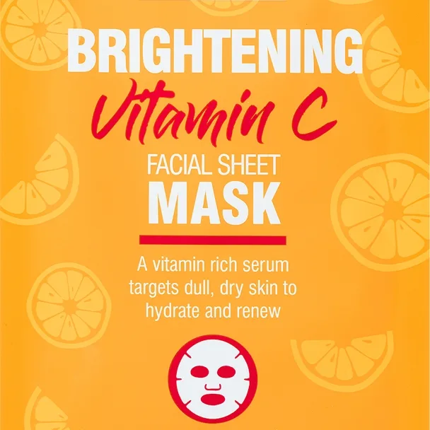 Beauty Formulas Vitamin C Uppljusande arkmask för ansiktet med vitamin C 1 st.