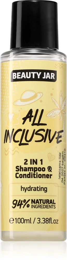 Beauty Jar All Inclusive Schampo och balsam 2-i-1 med återfuktande effekt 100 ml