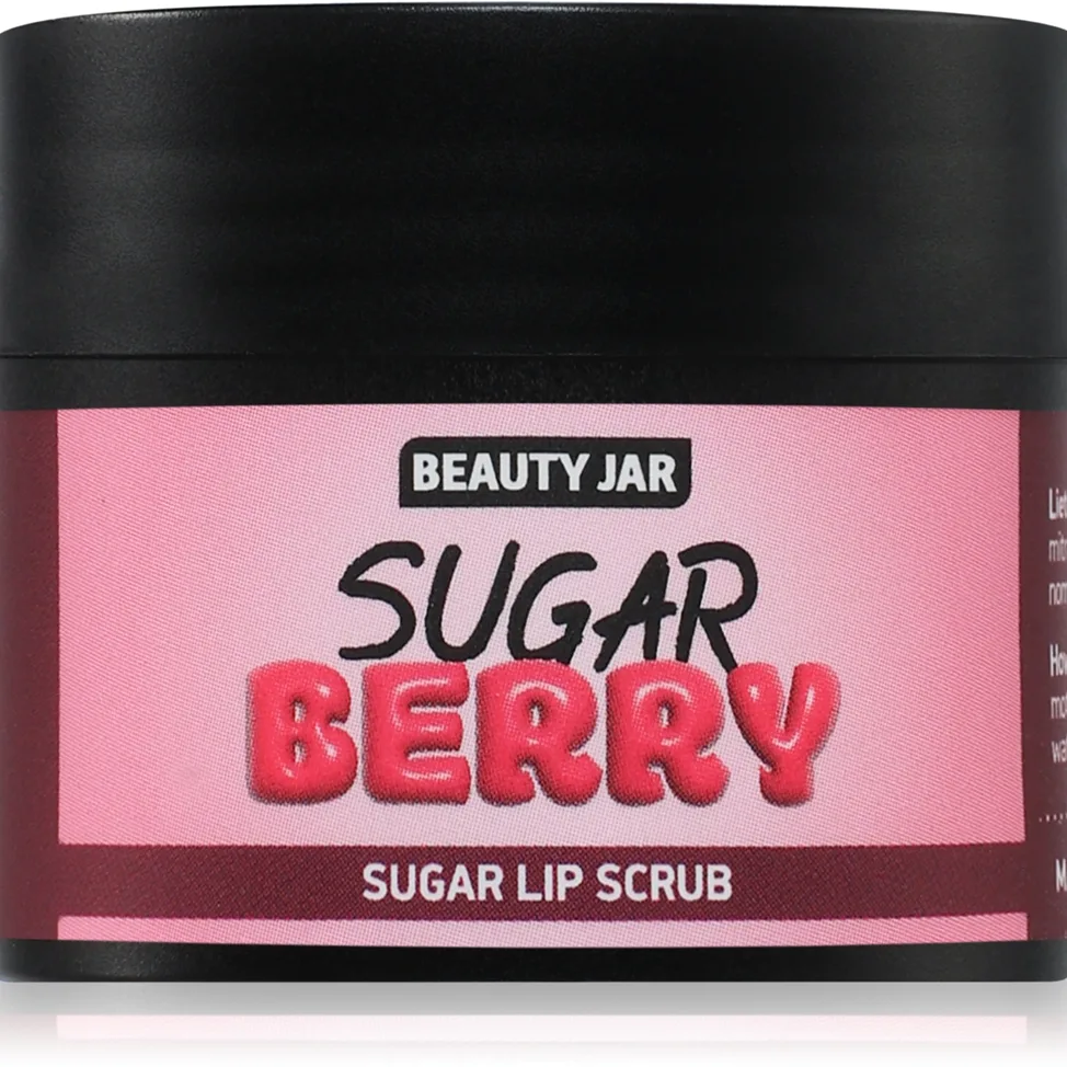 Beauty Jar Berry Sugar huulikuorinta sisältää kaakaovoita ja E-vitamiinia 15 ml