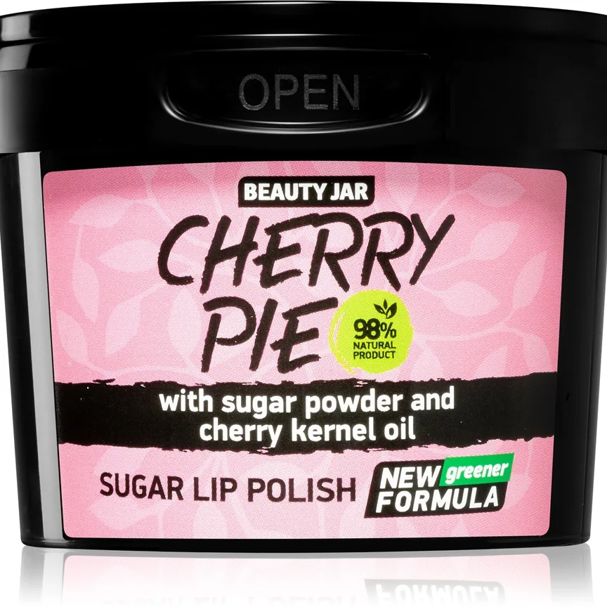 Beauty Jar Cherry Pie Sockerskrubb för läppar 120 g