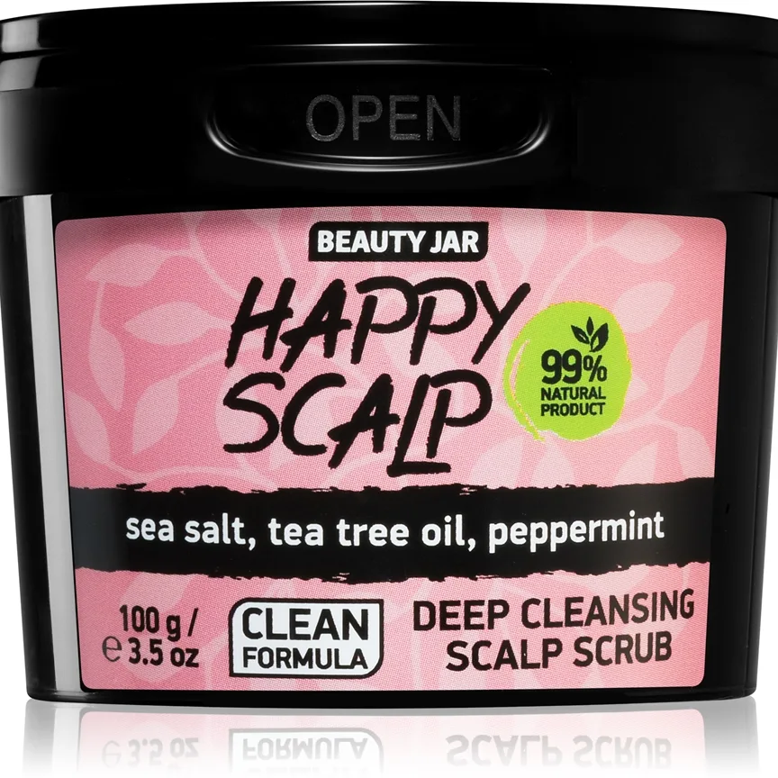 Beauty Jar Happy Scalp puhdistava kuorinta rasvoittuvalle hiuspohjalle 100 g