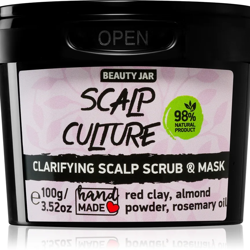Beauty Jar Scalp Culture kuorinta ja naamio hiuksiin ja päänahkaan 100 g