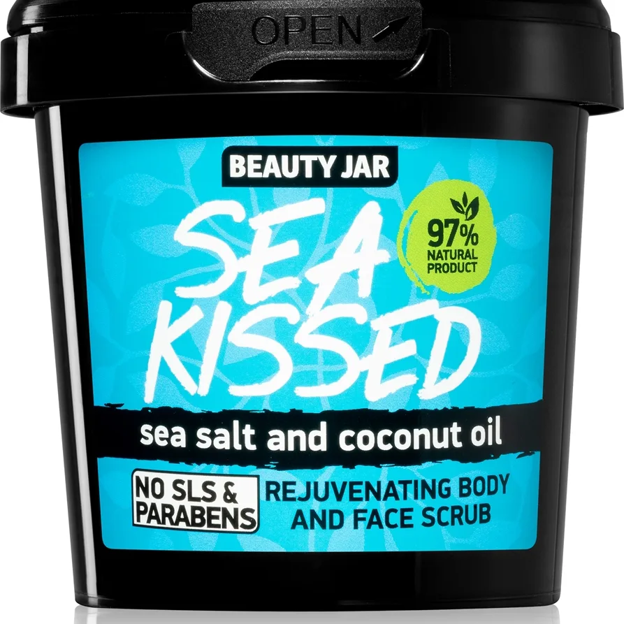 Beauty Jar Sea Kissed Peeling til ansigt og krop Med havsalt 200 g