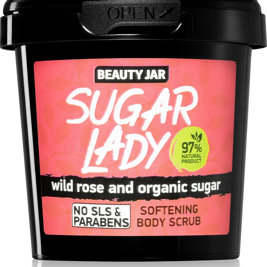 Beauty Jar Sugar Lady Bodyskrub Med hindbæraromaer 180 g