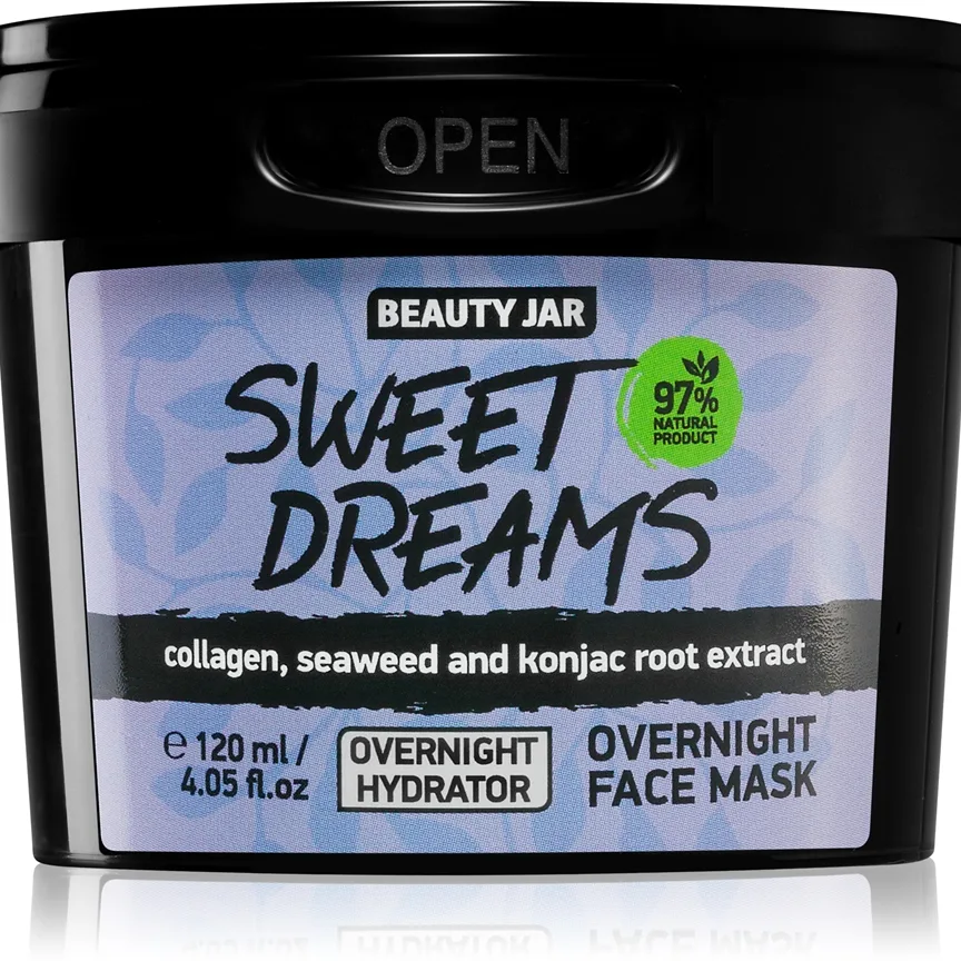 Beauty Jar Sweet Dreams Ansiktsmask för natten för lyster och återfuktning 120 ml