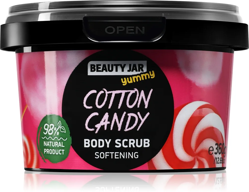 Beauty Jar Yummy Cotton Candy hellävarainen kuorinta 360 g